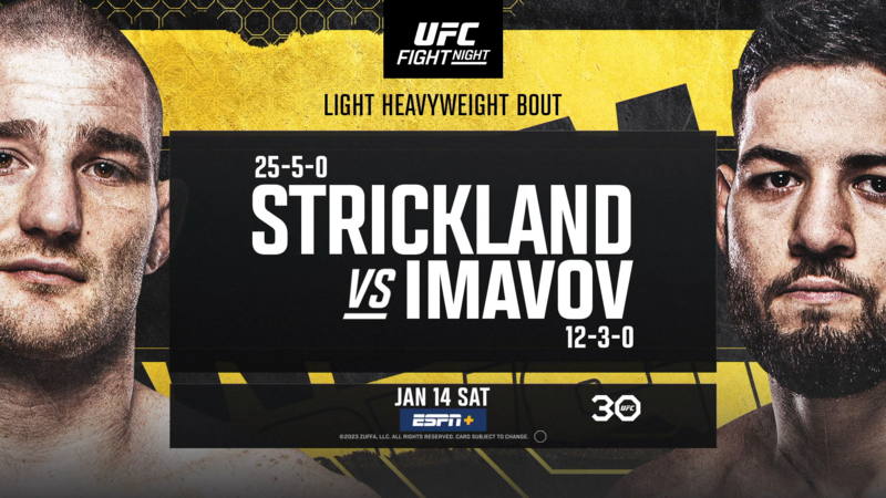 Промо преди UFC Fight Night: Стрикланд - Имавов