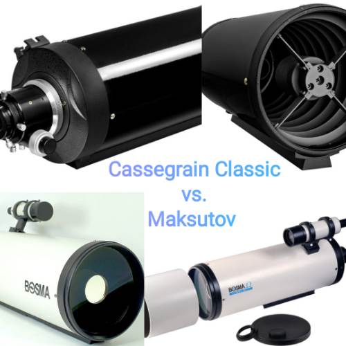 tubos Cassegrain Clasico vs. Maksutov 