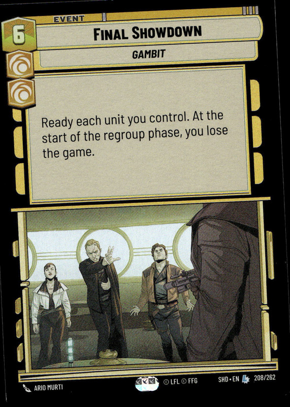 Star Wars Unlimited Final Showdown 208/262 - Picture 1 of 2