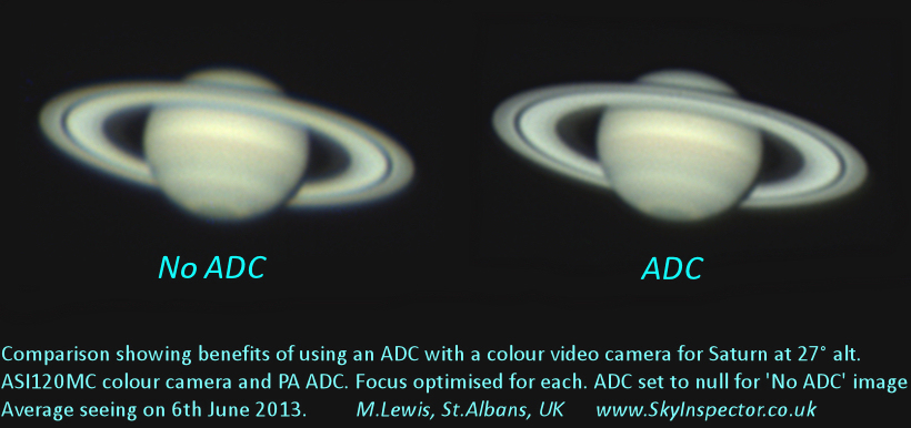 imagen de Saturno mejorada por ADC