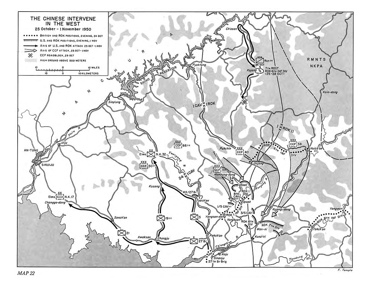 Map Chinese intervention