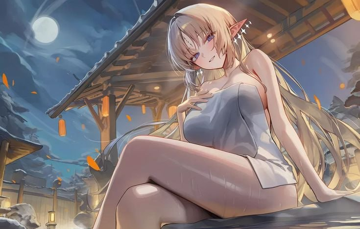 Moonlit Onsen
