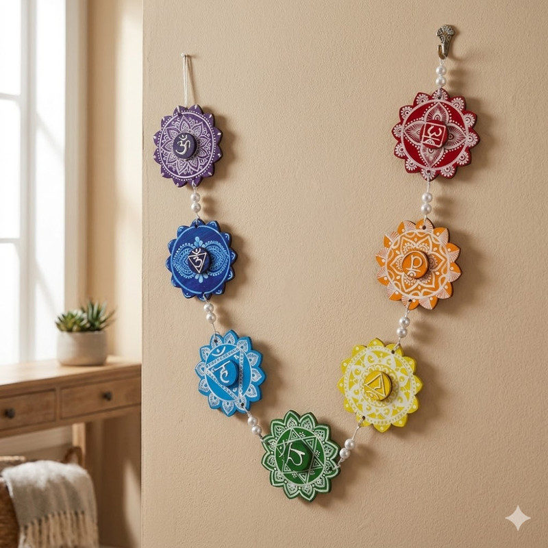 Penkraft Pen Mandala Advanced Art on a Wall Hanging 7 Chakras DIY kit