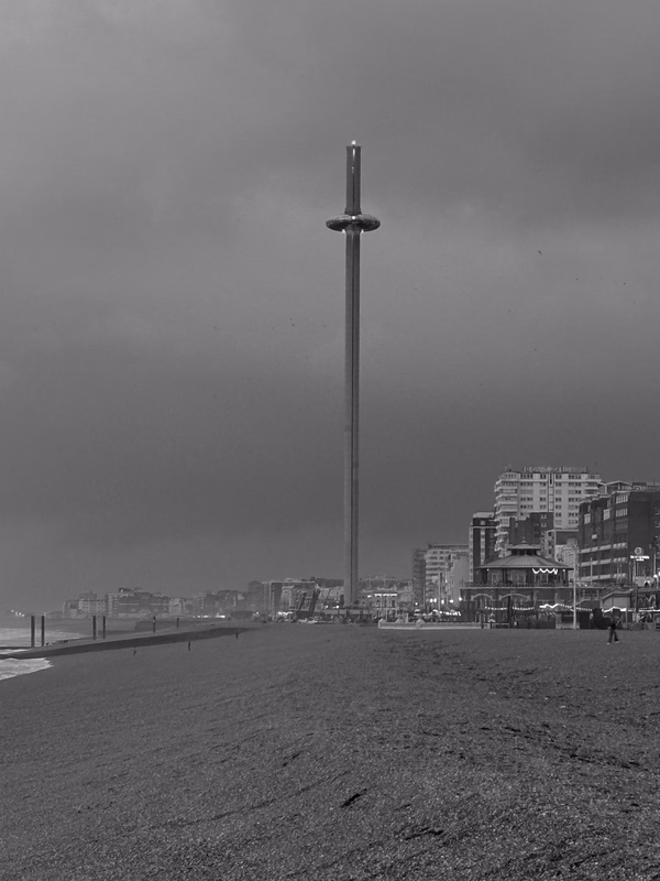 Offshore wind turbines at sea