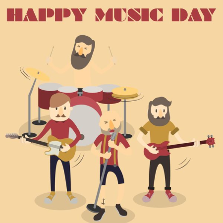 077c5cb1 55f8 4ea7 bfce 243c23202d41 - Various Artists - Happy Music Day (The Top Selection Happy Rock Music) (2020)