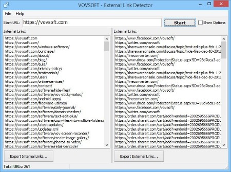 VovSoft External Link Detector 1.3