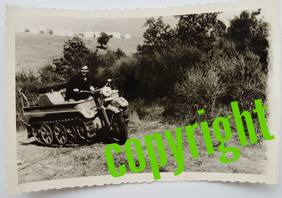 Orig.Foto Sdkfz NSU Kettenkrad Fallschirmjäger Kreta 7.Fallschir