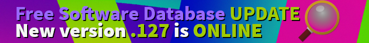 New version 310123.127 of the Free Software Database is online!