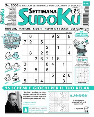 Settimana Sudoku N.837 – Settembre 2021