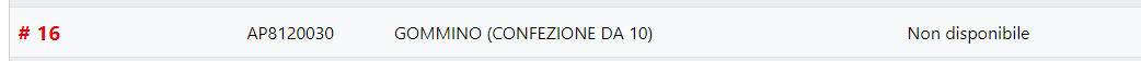 non disponibile
