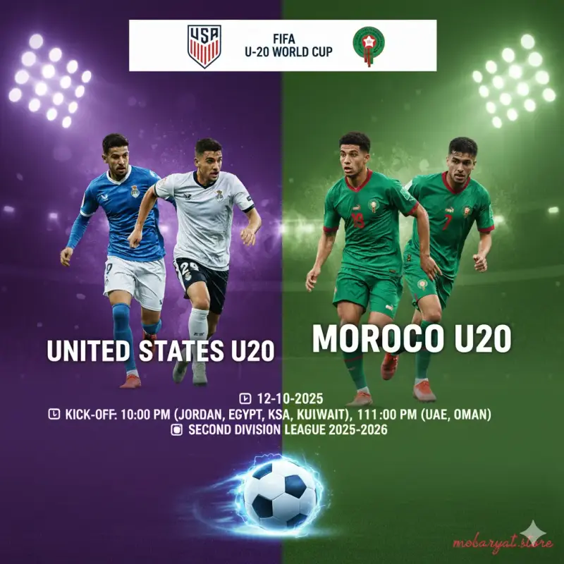 المغرب وامريكا بث مباشر اليوم المغرب وامريكا - كأس العالم تحت 20