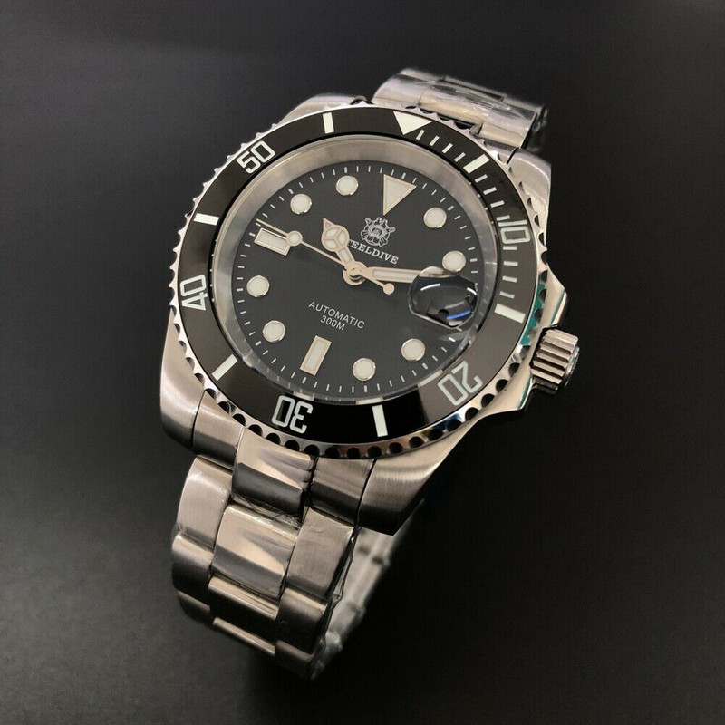 Steeldive SD1953 Black Sub 300M Automatic Diver Watch photo 5