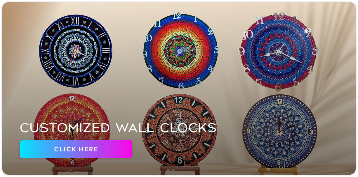 Mandala Wall Clock