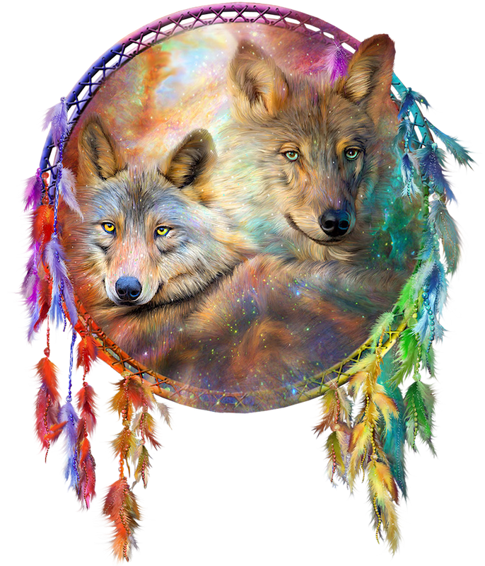 67188 gray art dreamcatcher craft wolf painting[1] — Postimages
