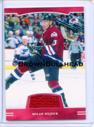 2002-03 BAP First Edition Jerseys #FE-016 [Milan Hejduk] [Colorado Avalanche] [~100] [swatch=purple]