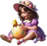 EasterGirl&Chick6AImadeByLoriM3-24