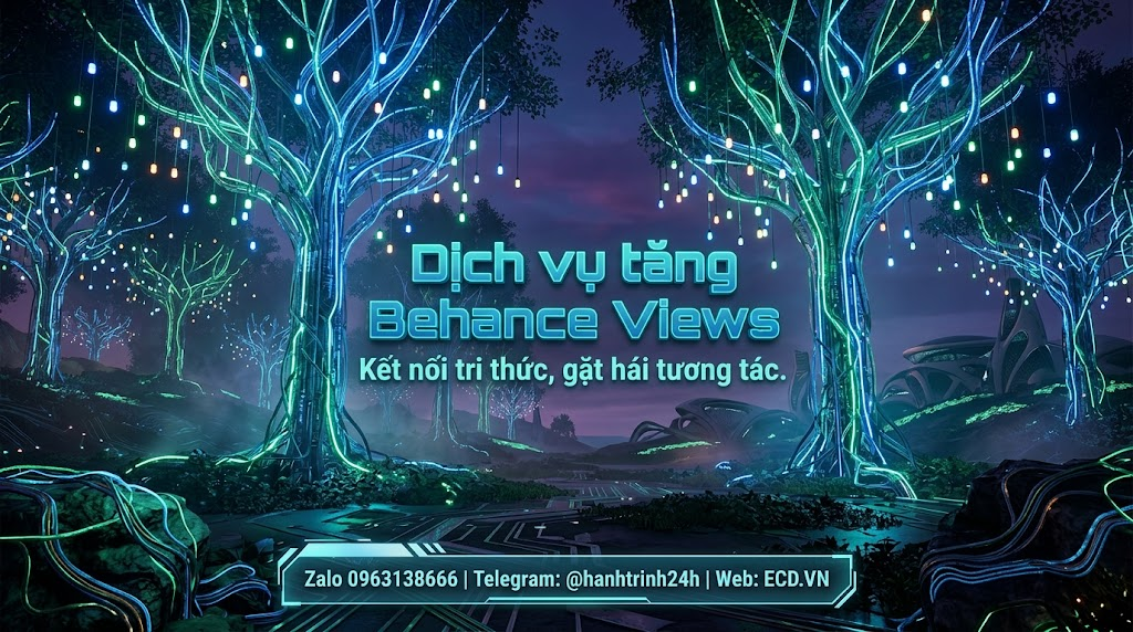 dịch vụ tăng behance views pro tăng like