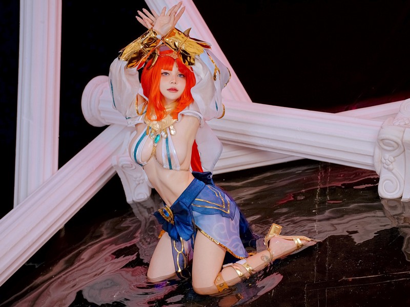 Joyce Lin2x Nilou Cosplay Genshin Impact 高清图集 53P插图2