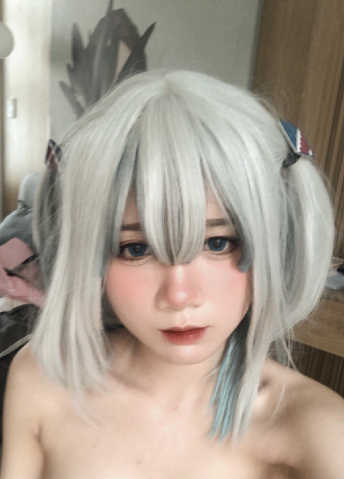 PoppaChan Gawr Gura Cosplay HD Set – 47 Photos 220MB插图8