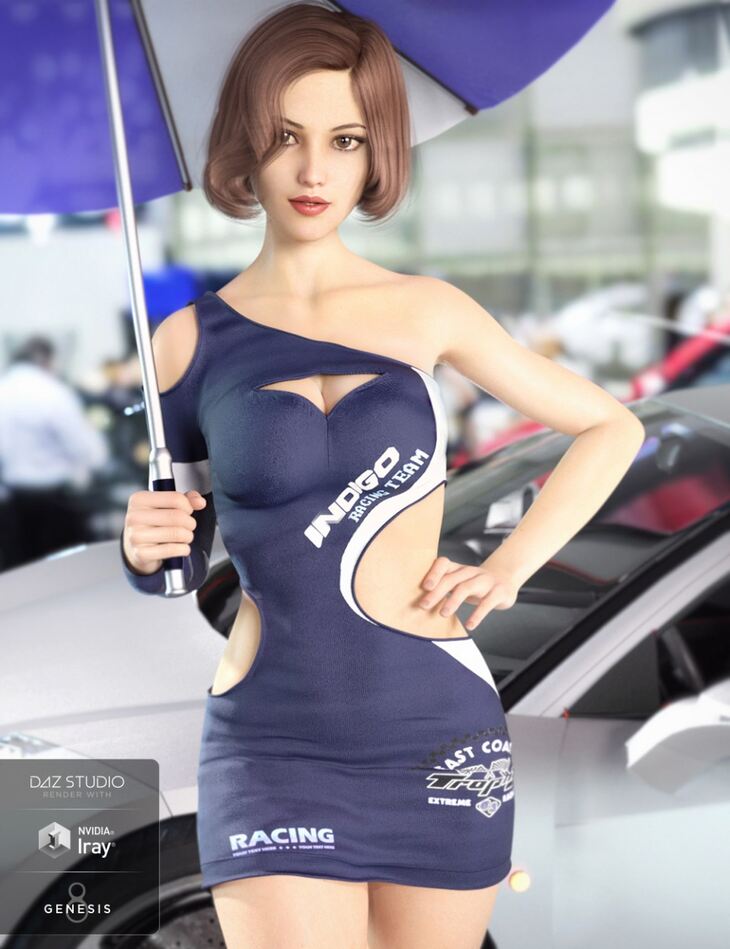 Racing Queens Outfit for Genesis 8 Females