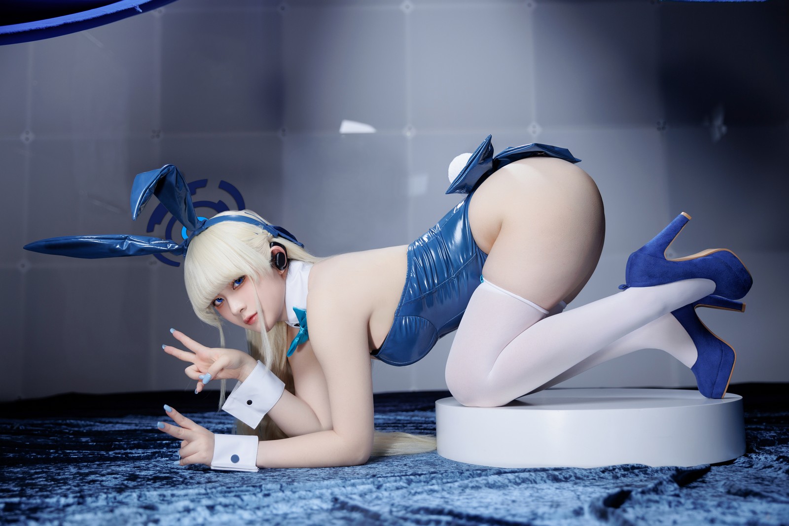 屿鱼 Yuyu Toki × 飛鳥馬トキ 蓝色兔女郎 Cosplay 写真集（45P｜522MB）插图3