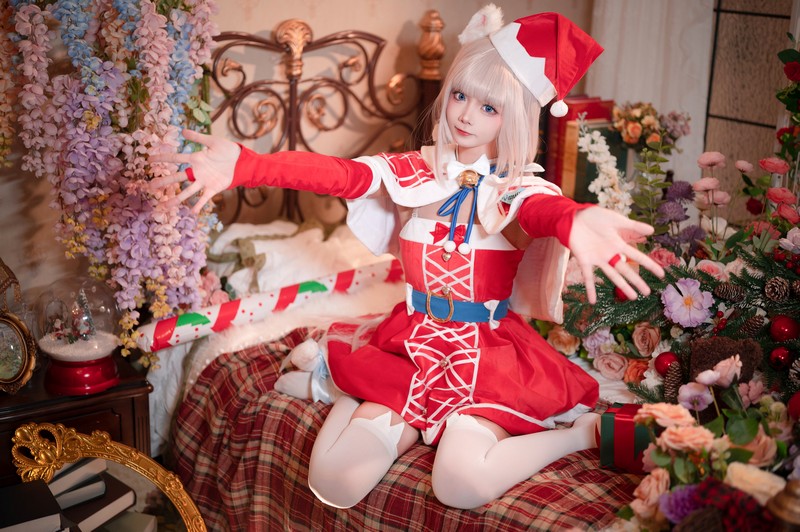 艾西Aiwest 香子兰圣诞Cosplay写真图集 圣诞主题高清美图 44P (541M)插图9