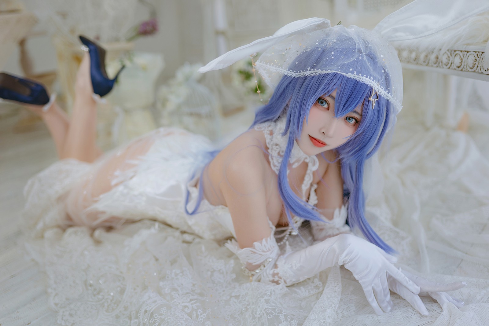 宮本桜 花园花嫁 Cosplay 写真集｜婚纱主题 高清图集（27P｜307MB）插图6