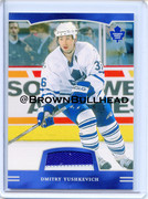 2002-03 BAP First Edition Jerseys #FE-033 [Dimitri Yushkevich] [Toronto Maple Leafs] [~100] [swatch=