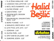 Halid Beslic - Diskografija Zadnja