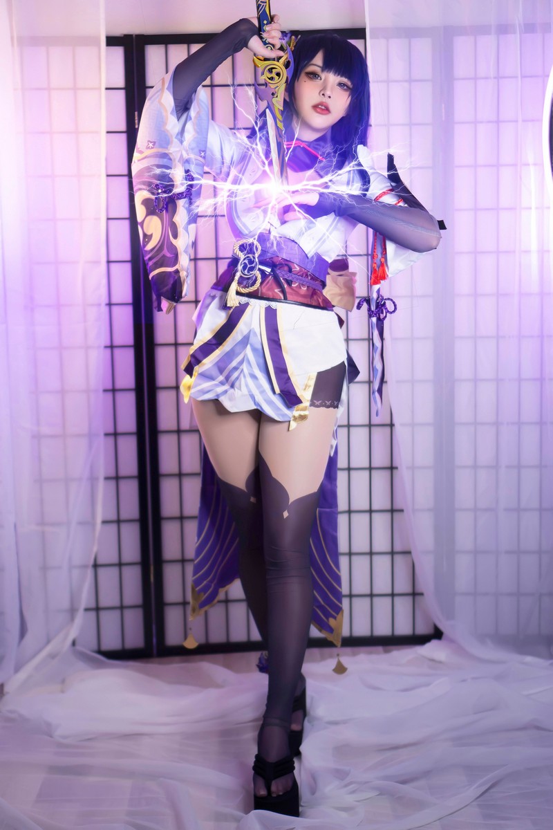 Hana Bunny 雷电将军 Cosplay写真｜原神 Raiden Shogun 高清图片合集[18P-31.3M]插图1