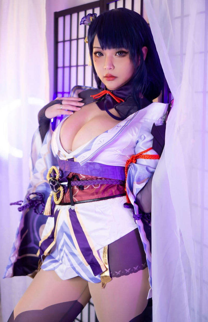 Hana Bunny 雷电将军 Cosplay写真｜原神 Raiden Shogun 高清图片合集[18P-31.3M]插图2