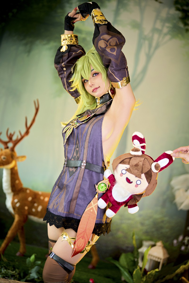 Joyce Lin2x Collei Cosplay Genshin Impact 写真 45P插图1