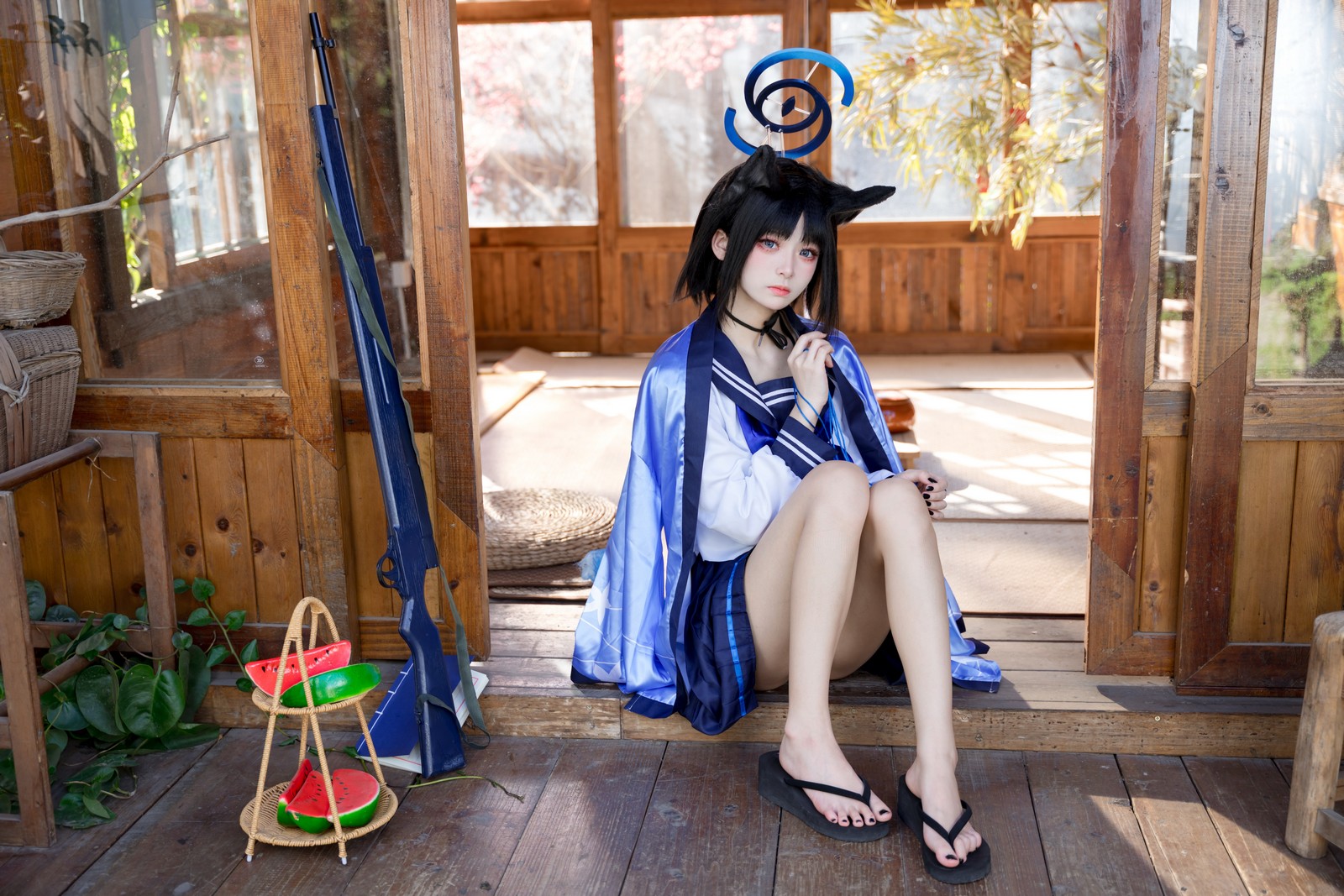 九柒喵 – 桐生桔梗 Cos 高清大合集（88P-470MB）和风旗袍写真插图1