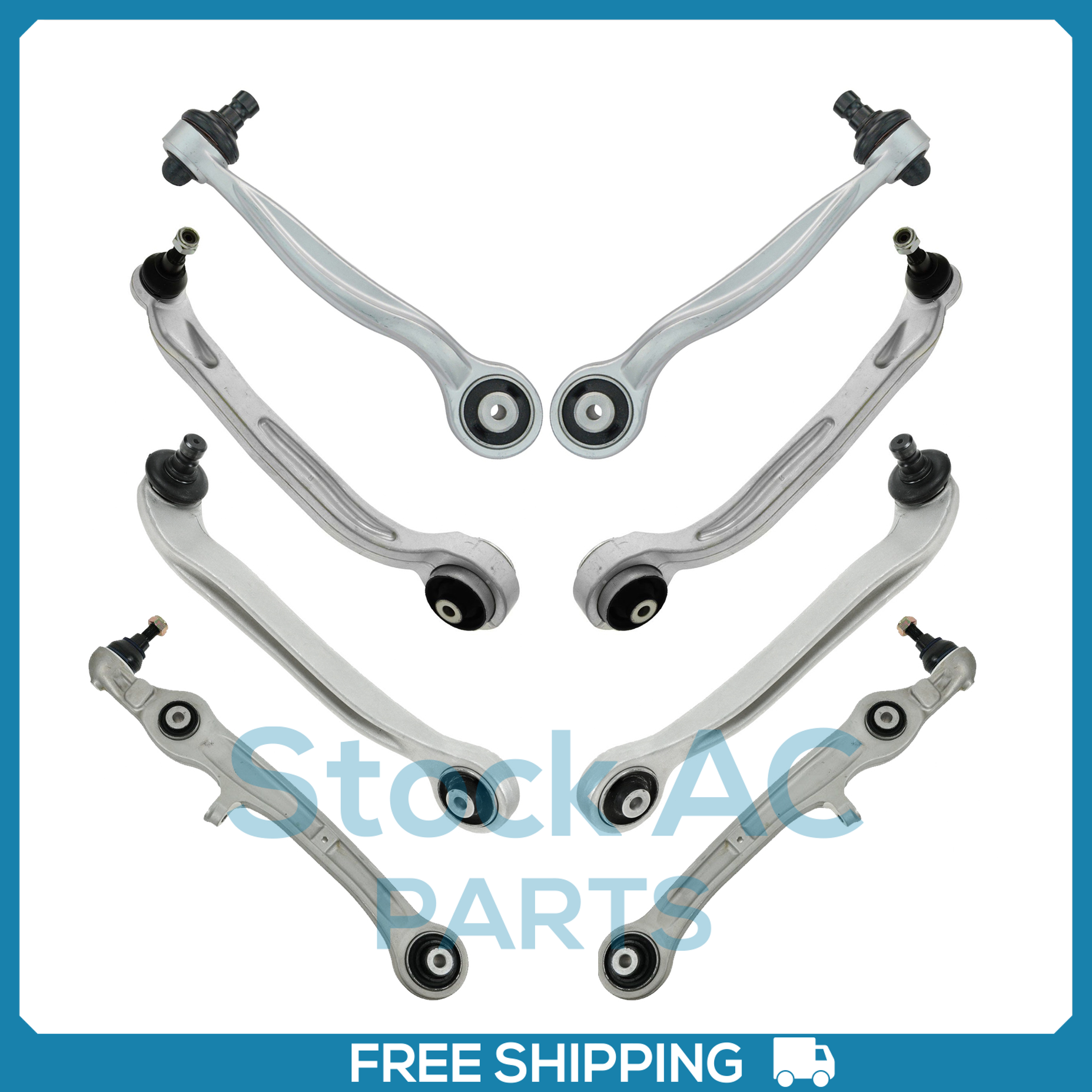 New Suspension Kit for Audi A6 A6 Quattro S6 Front End - 8pcs - Picture 1 of 6
