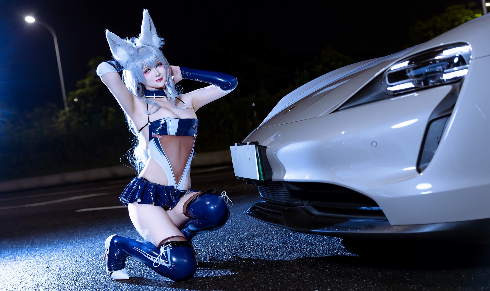 兔胖胖min – 碧蓝航线 信浓 赛车 Cosplay 高清写真集（40P-334.3MB）插图4