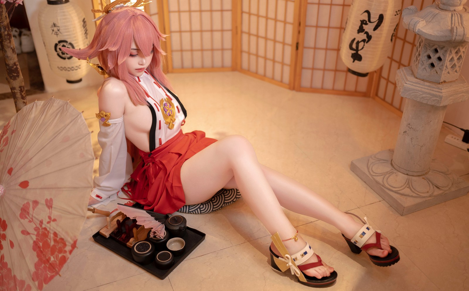 Bangni邦尼 – 原神 八重神子 Cosplay 写真集（9P-41.3MB）插图8