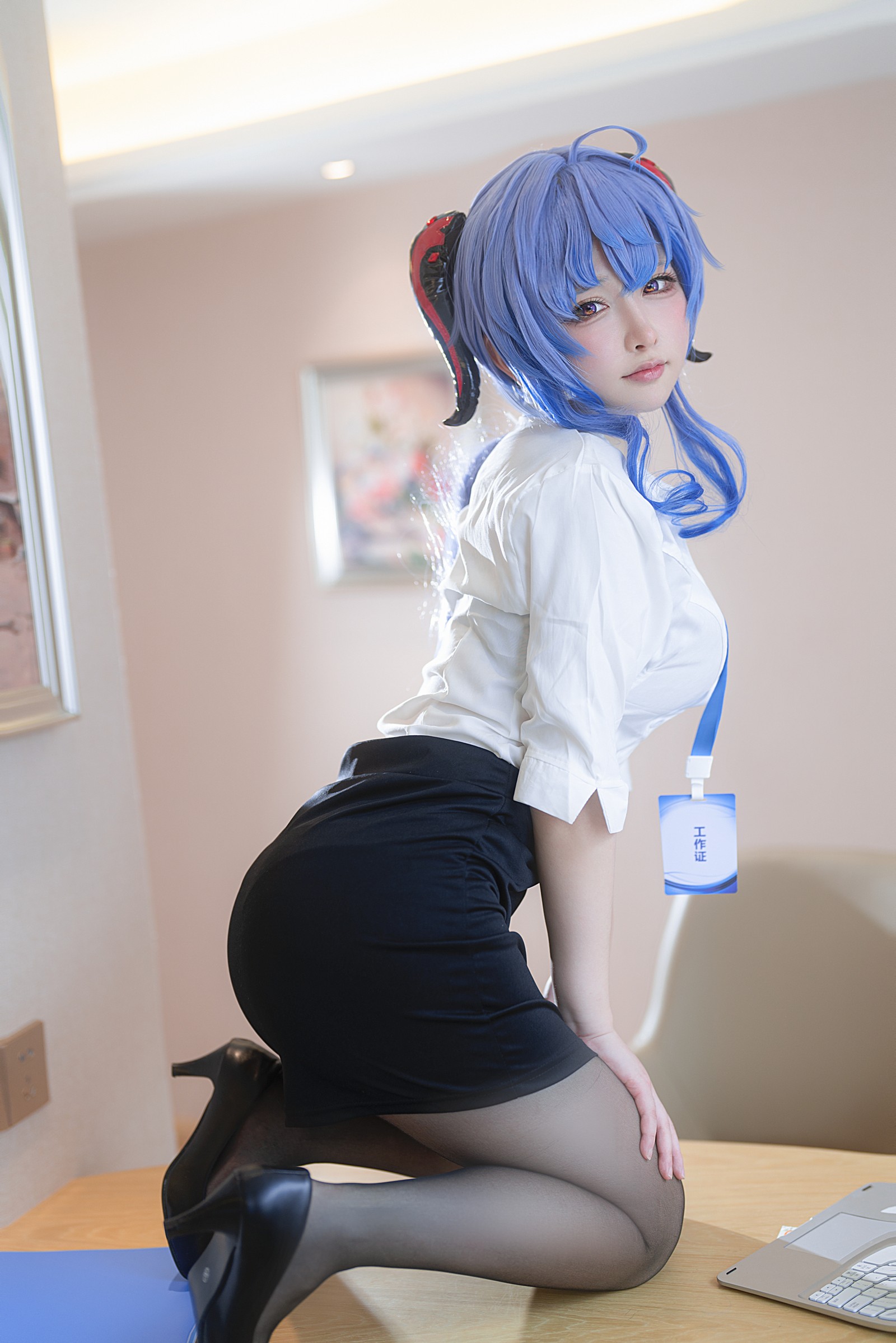 樱梨梨 甘雨 秘书 Cosplay 写真集｜原神角色高清摄影（30P｜91MB）插图7