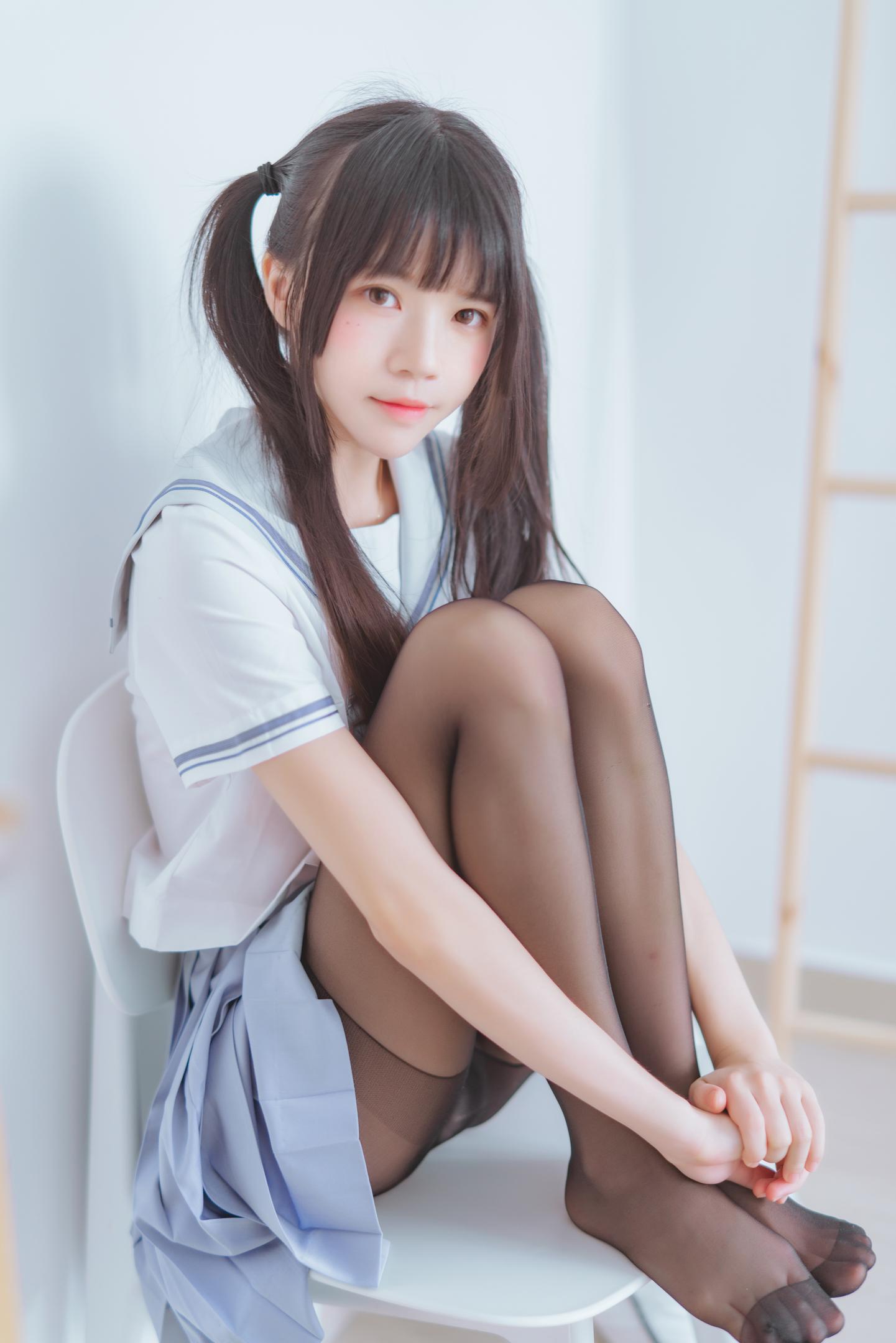 桜桃喵 NO.062 桜桃未熟2 黑丝校服 12