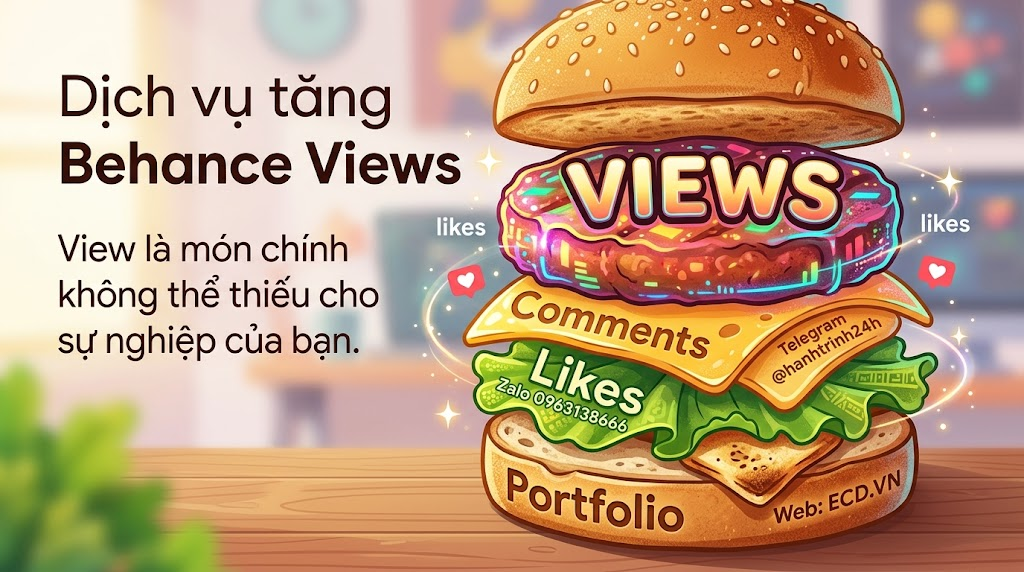 tăng behance views 2025 tăng lượt xem
