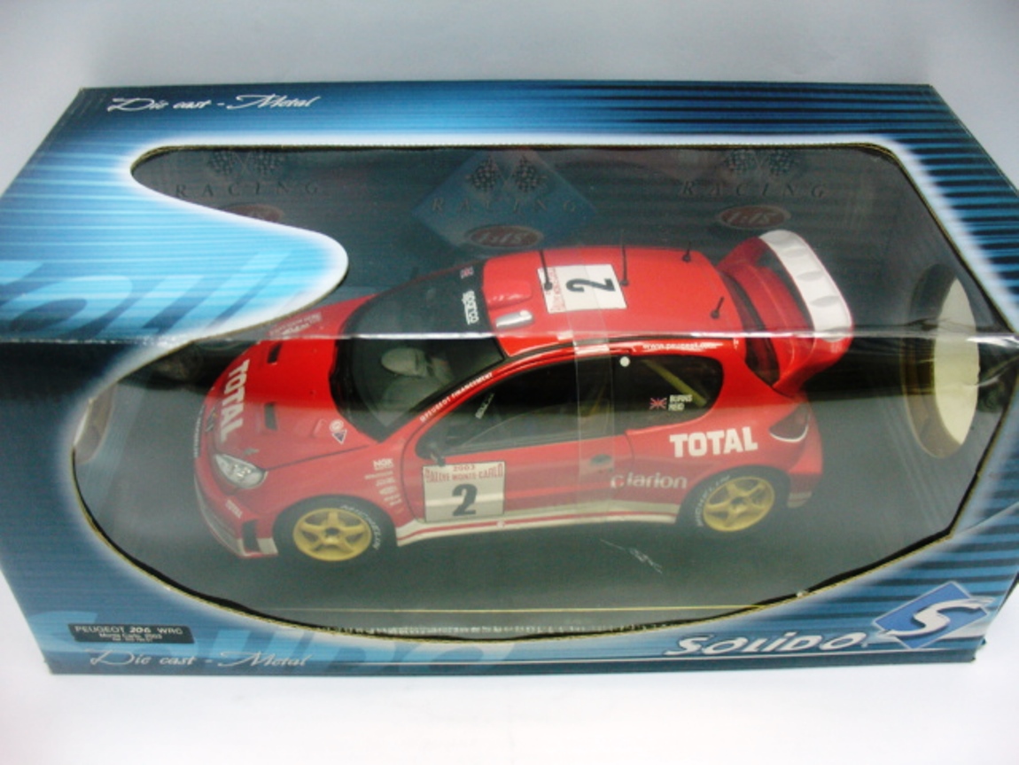 WOW EXTREMELY RARE Peugeot 206 WRC Burns Monte Carlo 2003 1