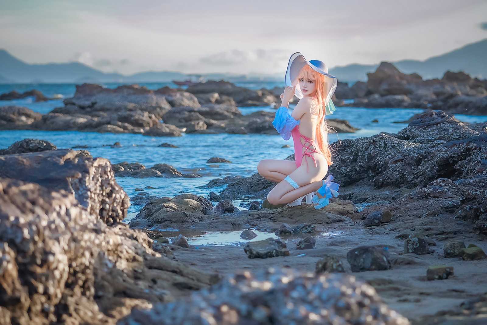 Neko-薇薇 黎塞留泳装 Cosplay 夏日写真合集（25P｜57MB）插图8