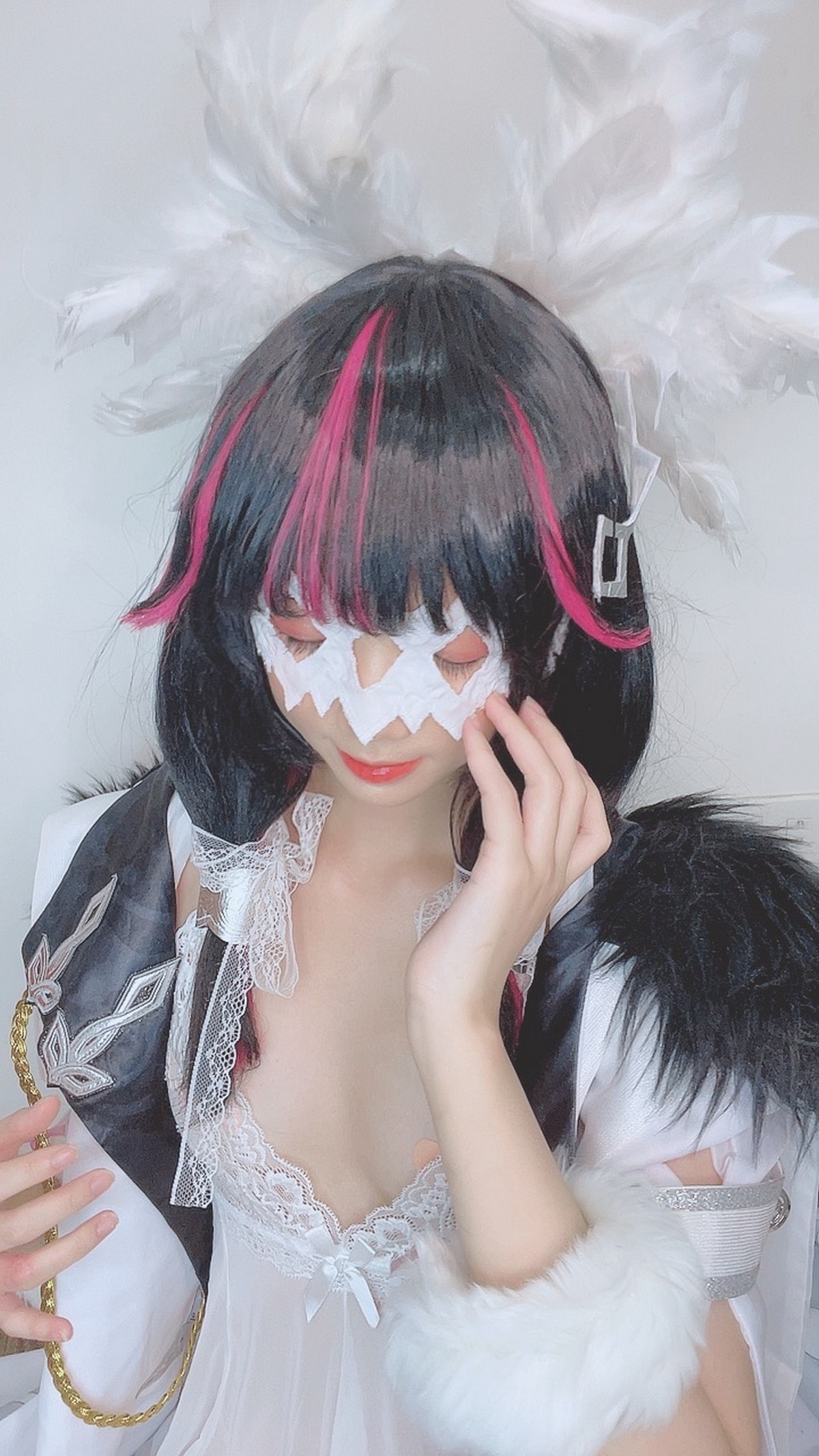 PoppaChan Columbina Cosplay Set (Genshin Impact Fatui) – 146 Photos 346MB插图3