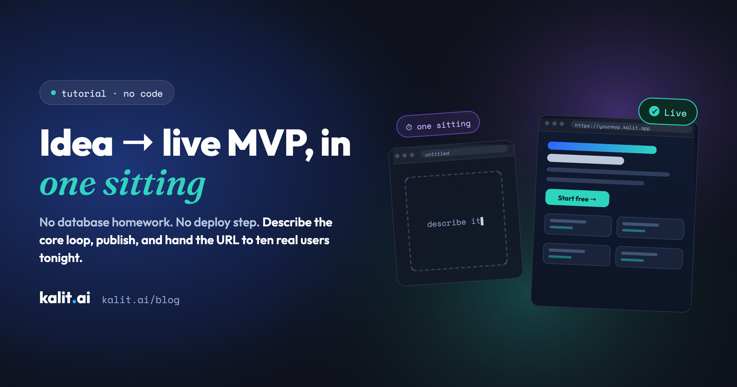 How to launch an MVP without writing code — in one sitting