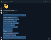 first contact on telegram
