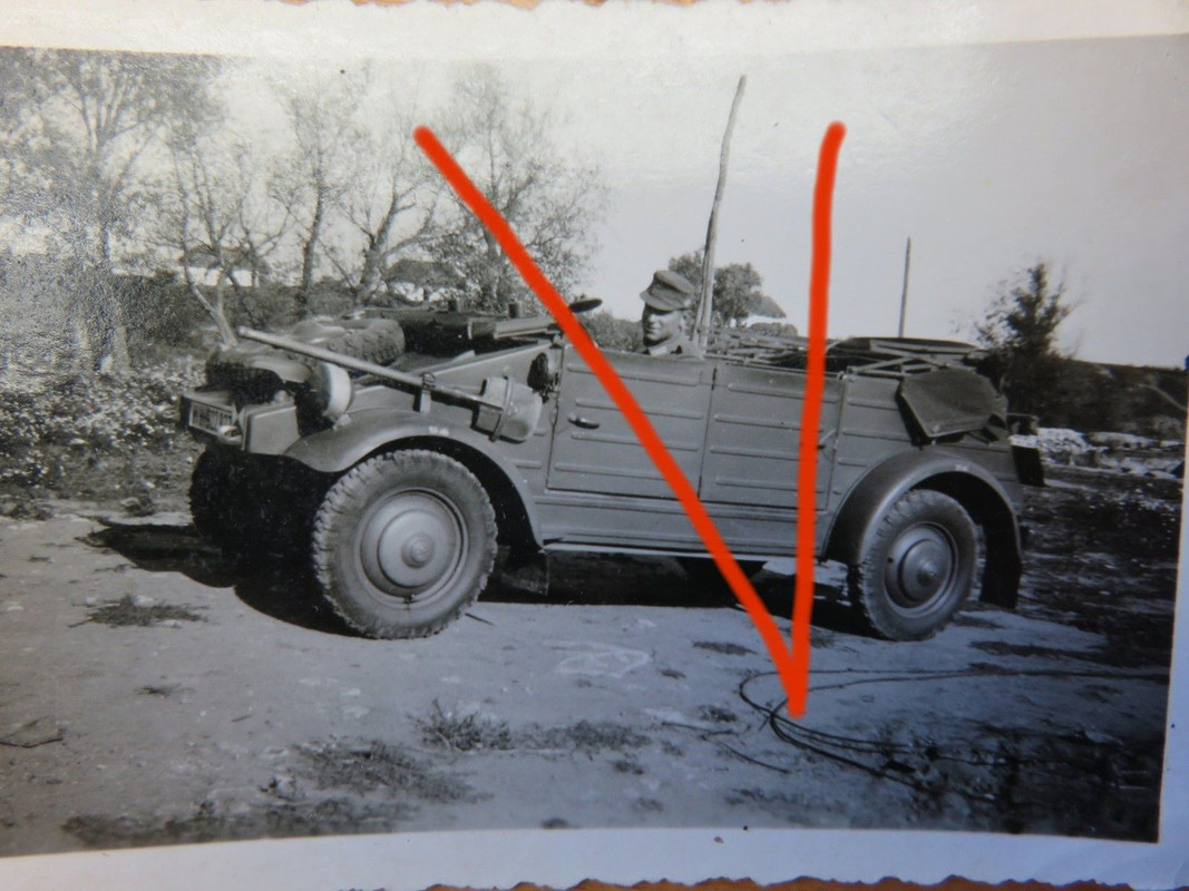 2.WK Foto Wehrmacht Kübelwagen Typ 181 bei Gebir