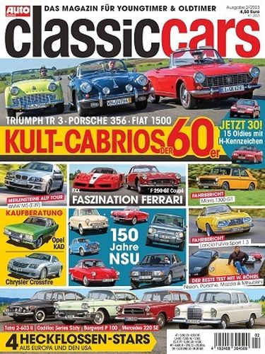 Cover: Auto Zeitung Classic Cars Magazin Februar No 02 2023
