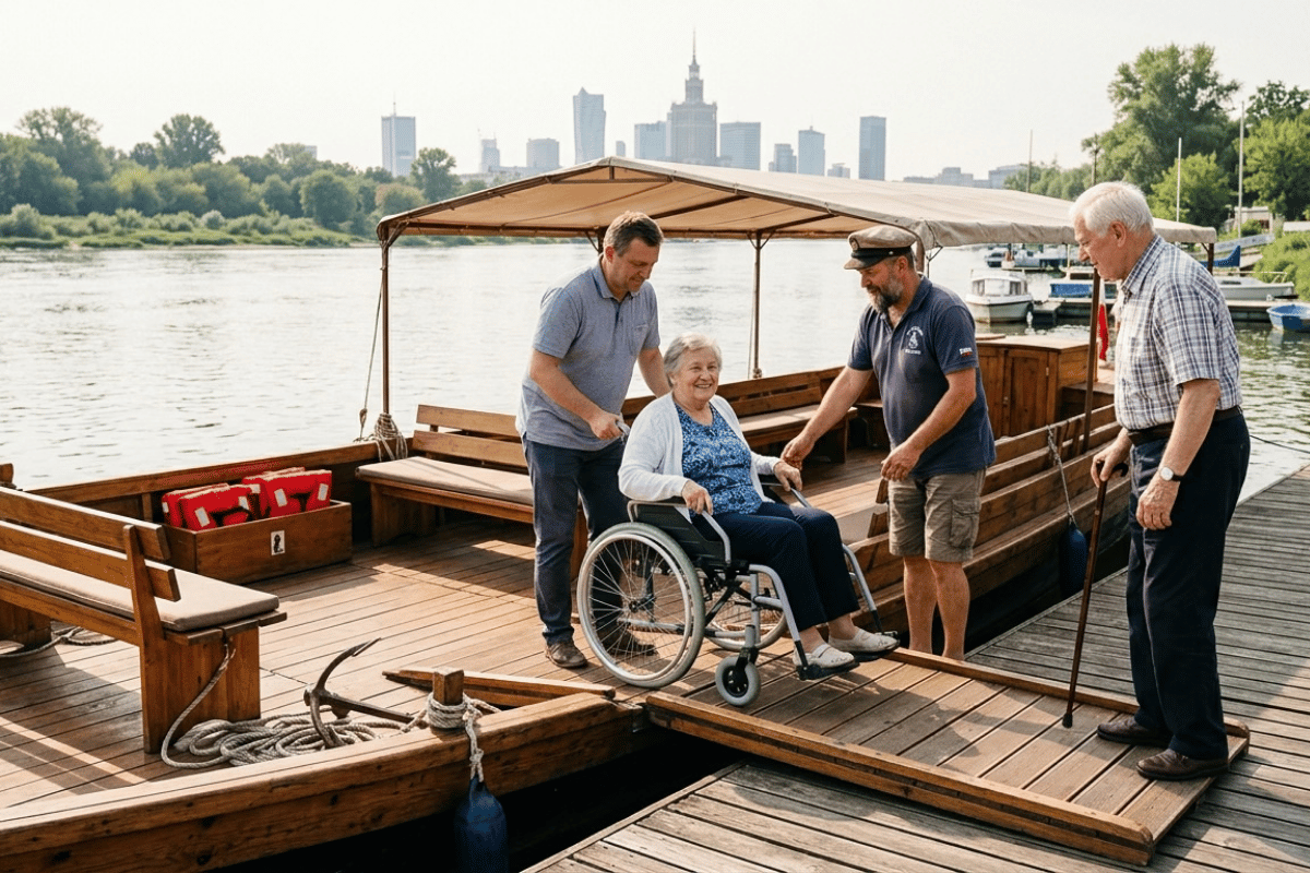 Rejs po Wiśle dla seniorów i osób z ograniczoną mobilnością