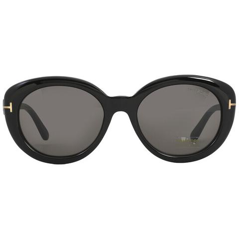 tom ford lily smoke oval ladies sunglasses ft1009 01a 55