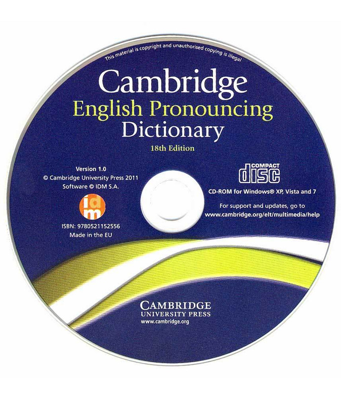 Cambridge english pronunciation dictionary - Cambridge English Pronouncing Dictionary 18th Edition