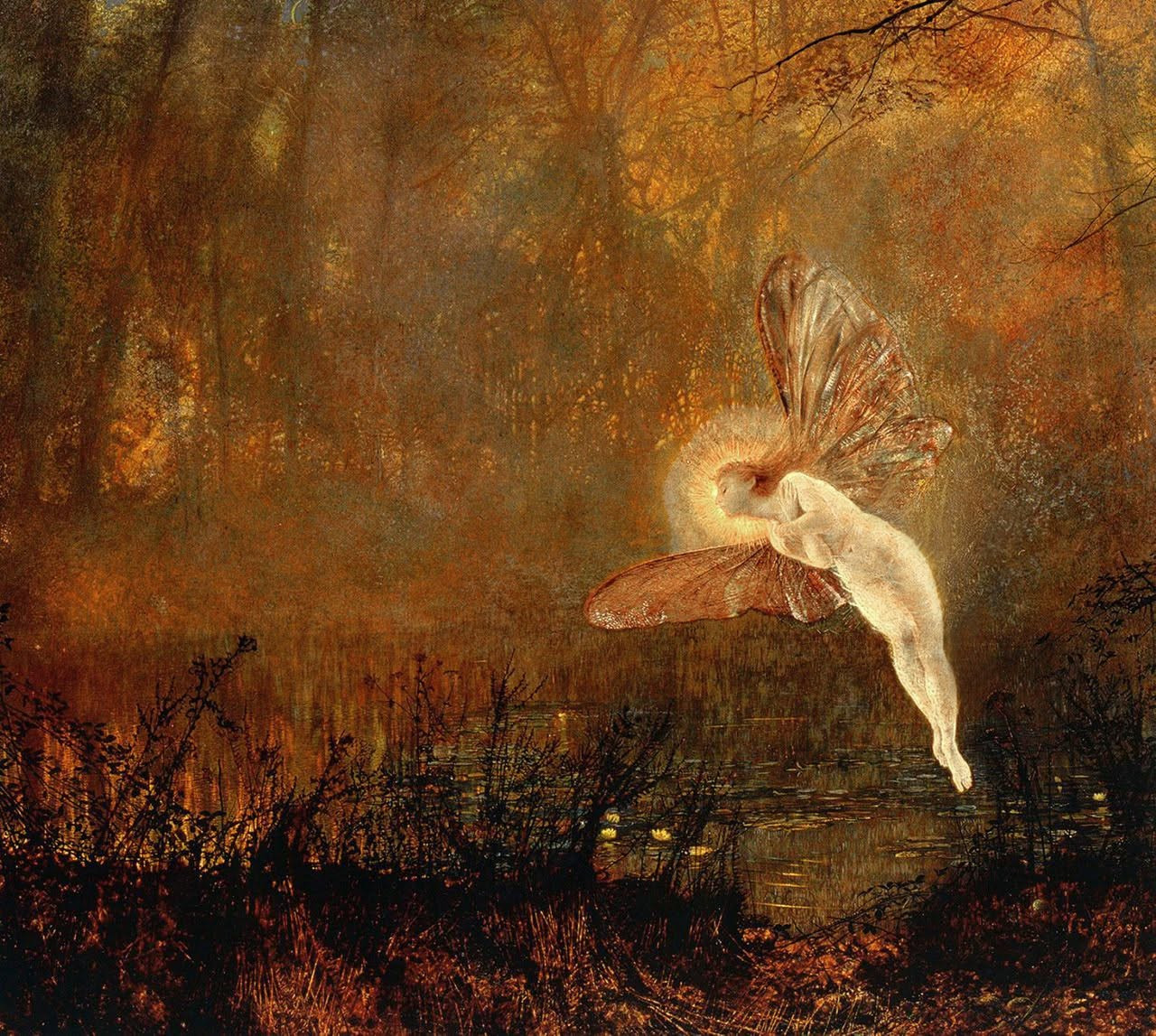 John Atkinson Grimshaw Midsummer Night (Iris) (1876)